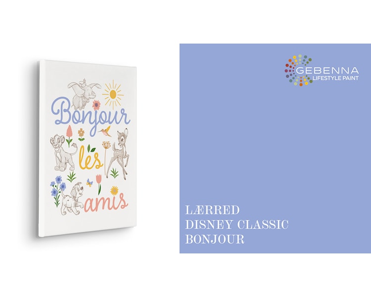 Lærred Disney Classics Bonjour